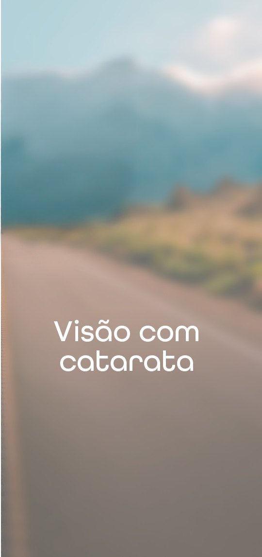 Visao com catarata